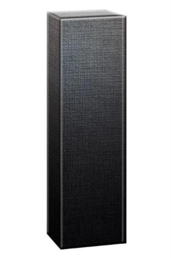 Geschenkkarton schwarz, für 1 Flasche 75cl